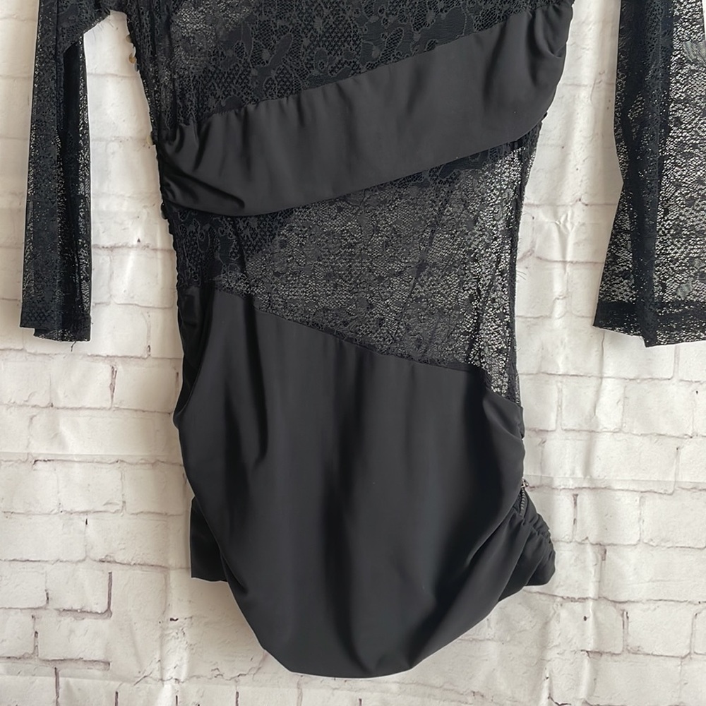 Bebe Sequin See Through Top In Size Xs - image 4